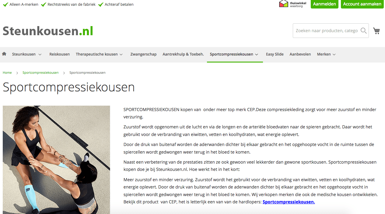 Cep-sportcompressiekousen